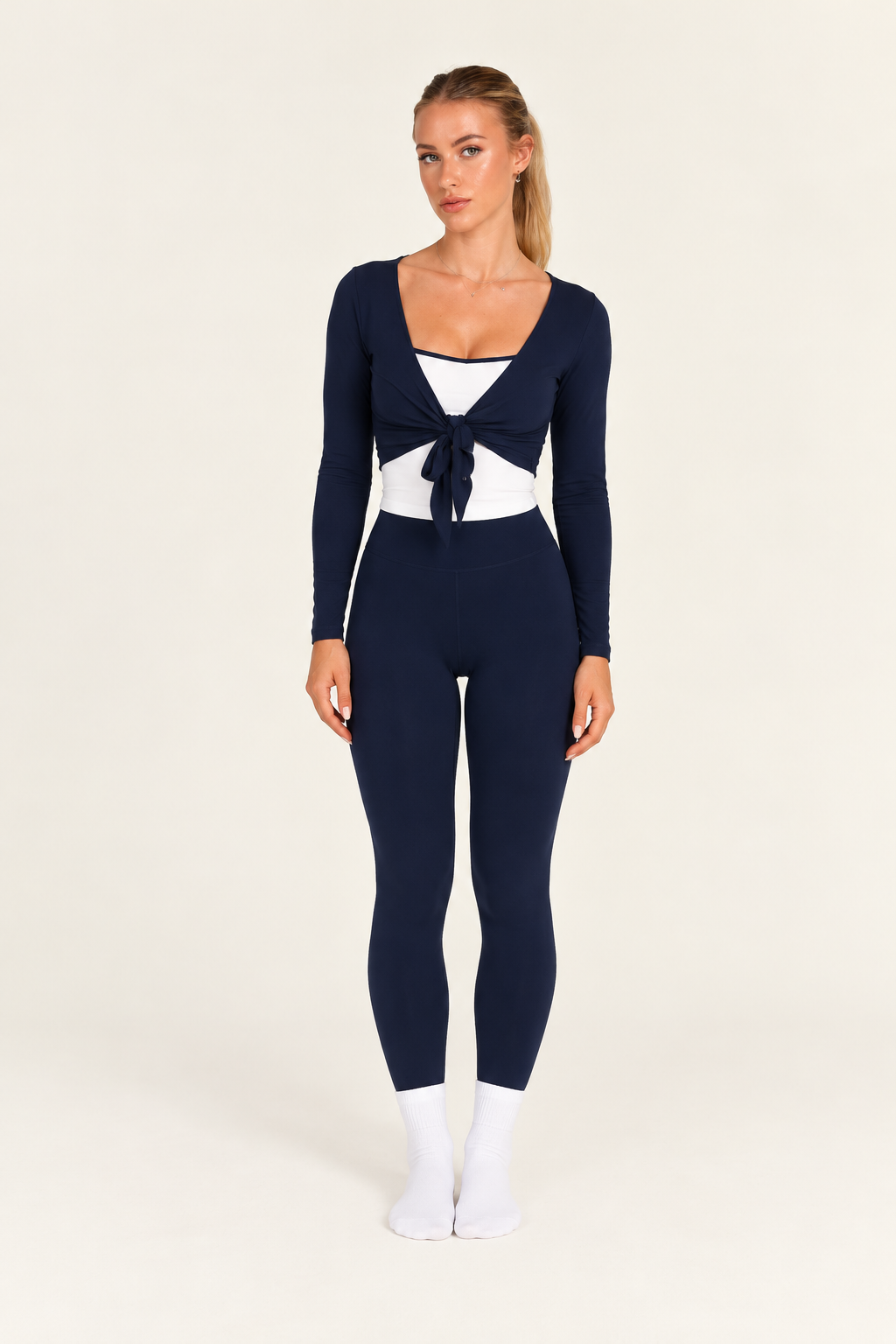 The Contour Leggings - Navy blue